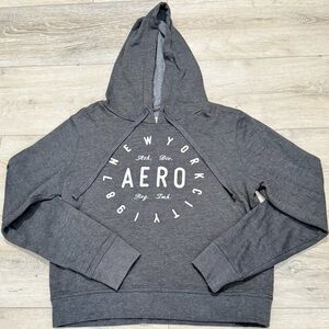Aeropostale Gray Hoodie Sweater